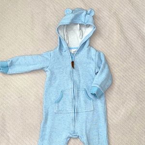 Carters bear ears hooded 18 months zip up onesie